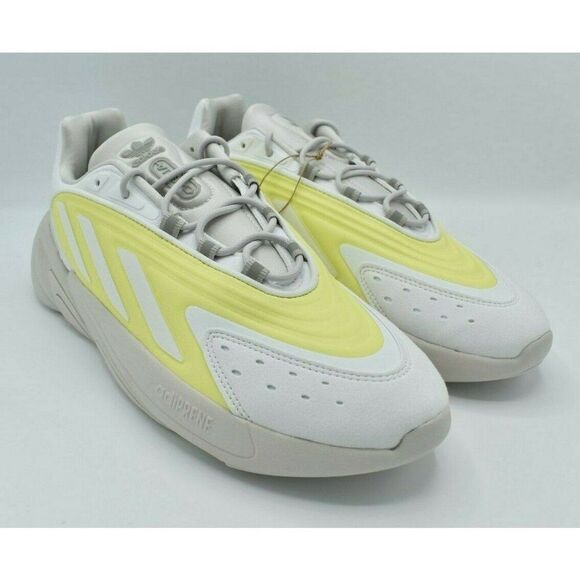 NWB Adidas Originals Mens Size 10 Ozelia White Yellow Grey Sneaker Shoes GZ9176 main image 8